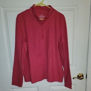 Vineyard Vines Hot Pink Half-Zip Shep Pullover XL